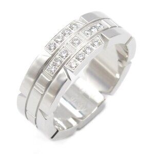 CARTIER Authentic 18k Silver Diamond Ring